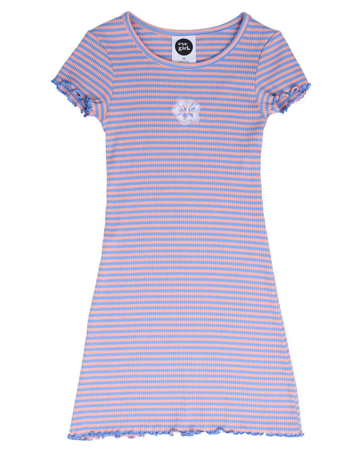 Ellidy Rib Dress (Size 8-16) - Stripe