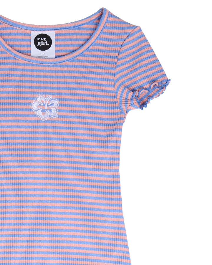 Ellidy Rib Dress (Size 8-16) - Stripe