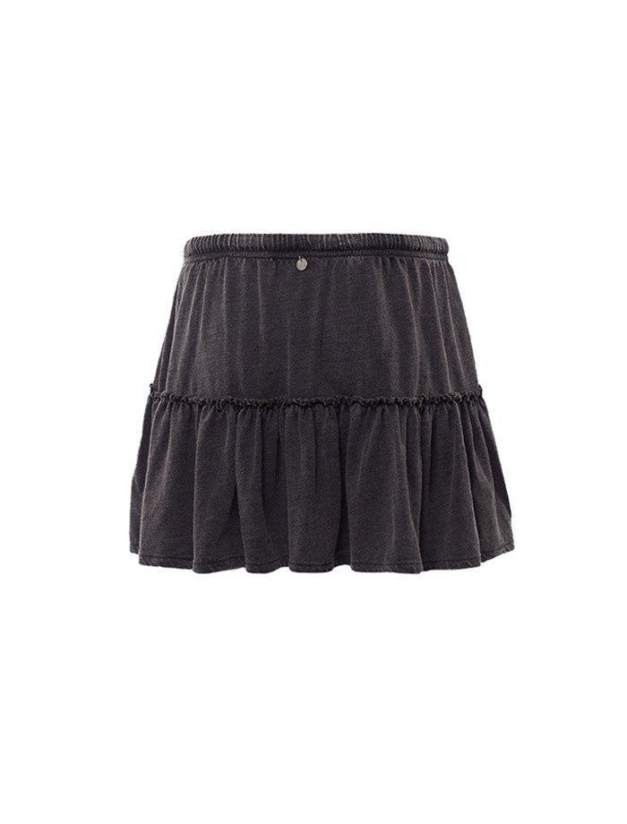 Essential Skirt - Washed Black