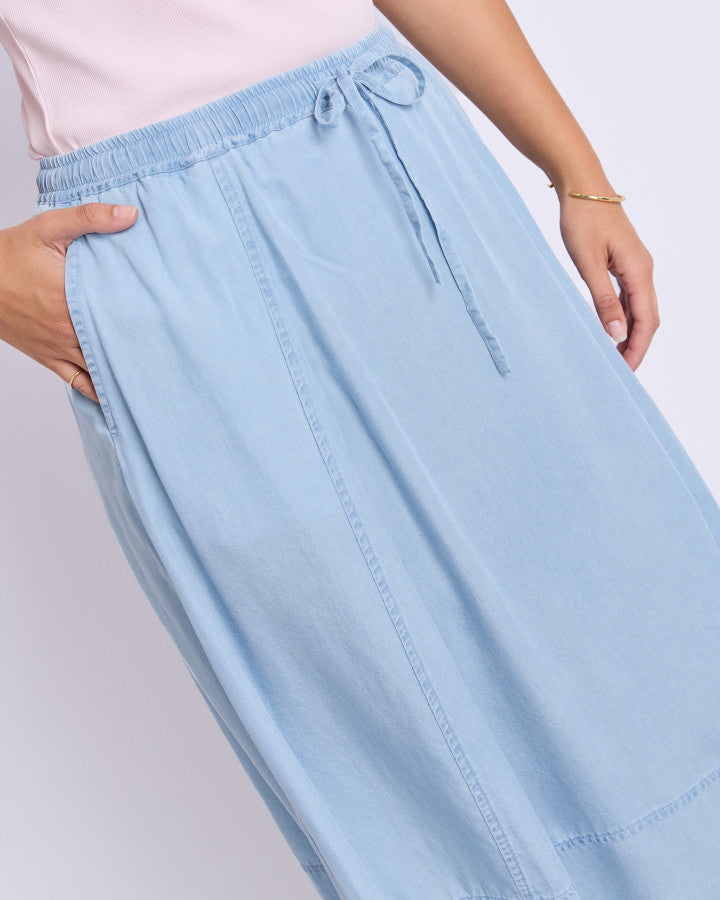 FRESCO SKIRT - LIGHT BLUE