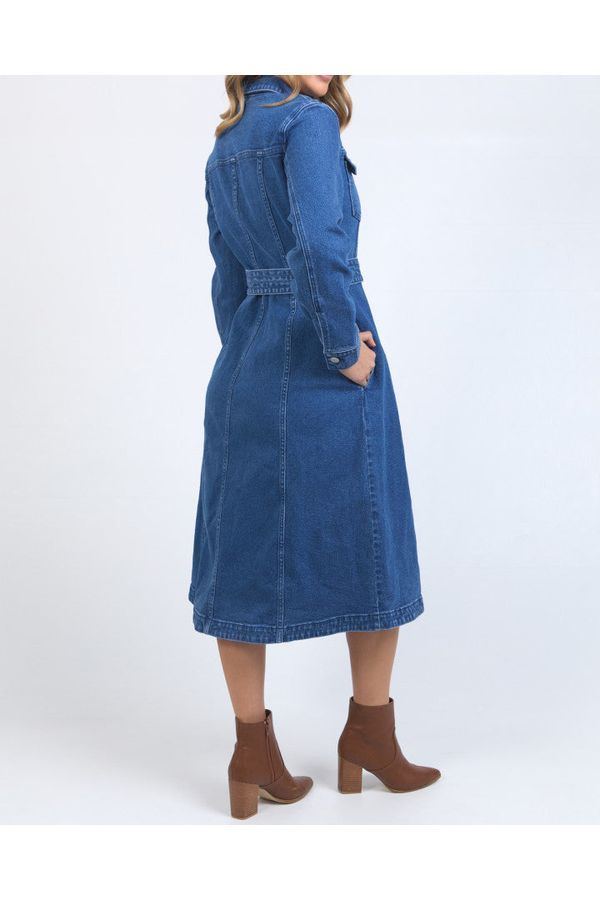 GENEVIEVE DENIM DRESS