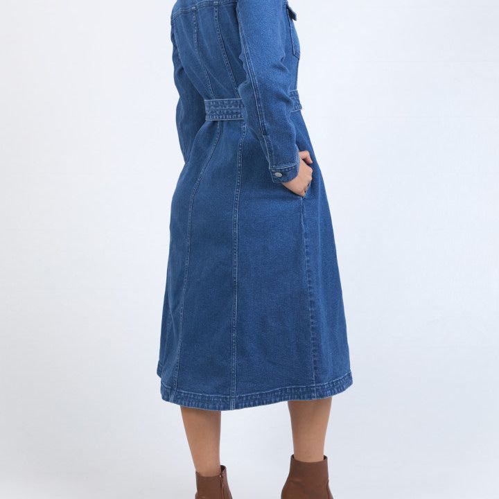 GENEVIEVE DENIM DRESS