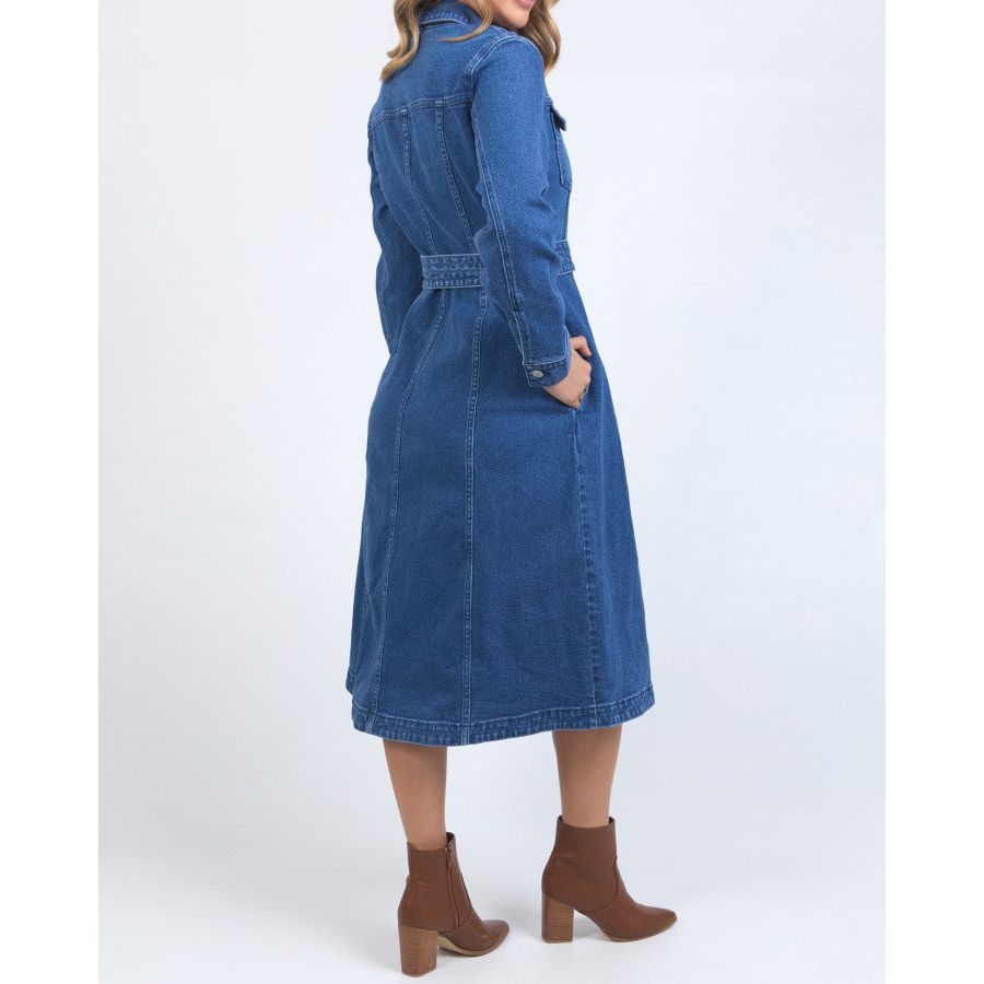GENEVIEVE DENIM DRESS