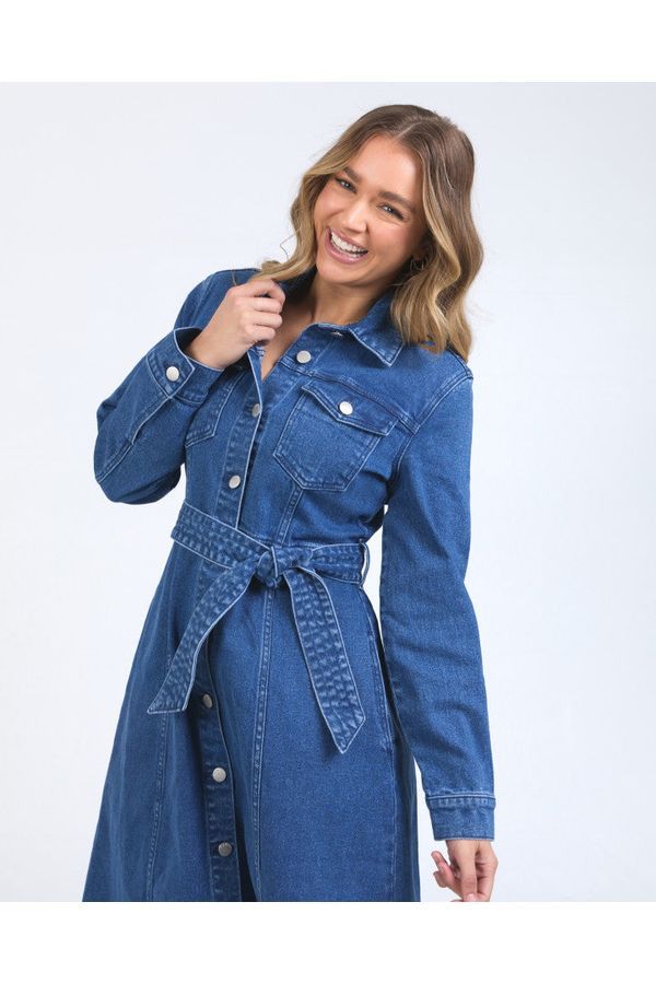 GENEVIEVE DENIM DRESS