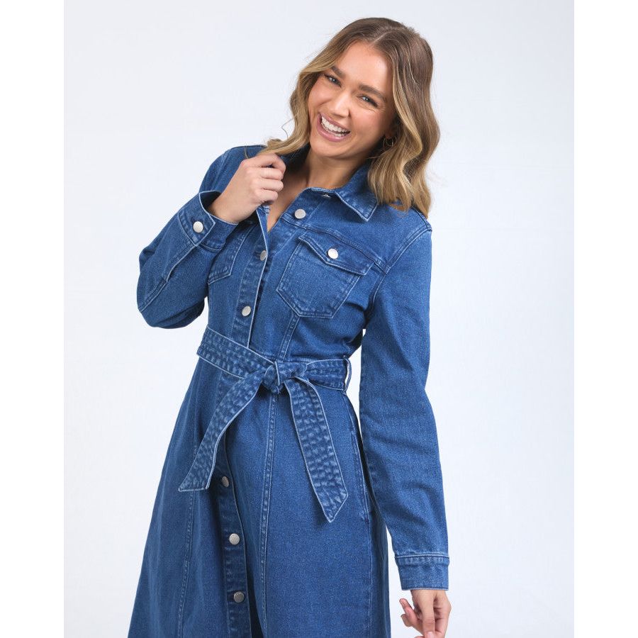 GENEVIEVE DENIM DRESS
