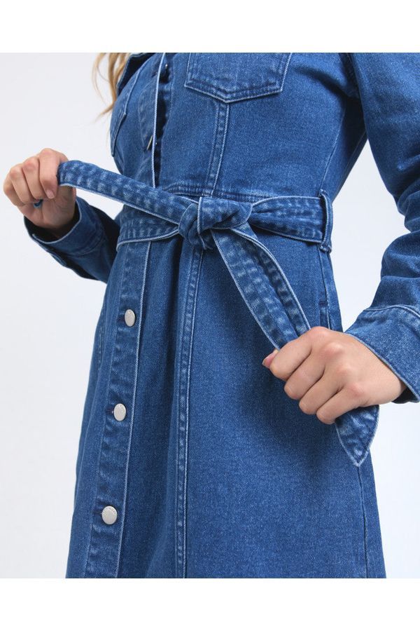 GENEVIEVE DENIM DRESS