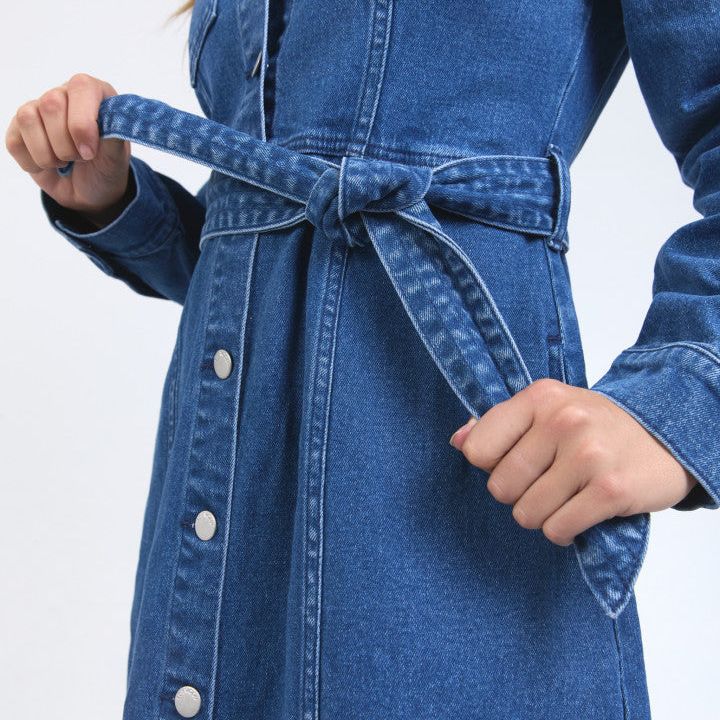 GENEVIEVE DENIM DRESS