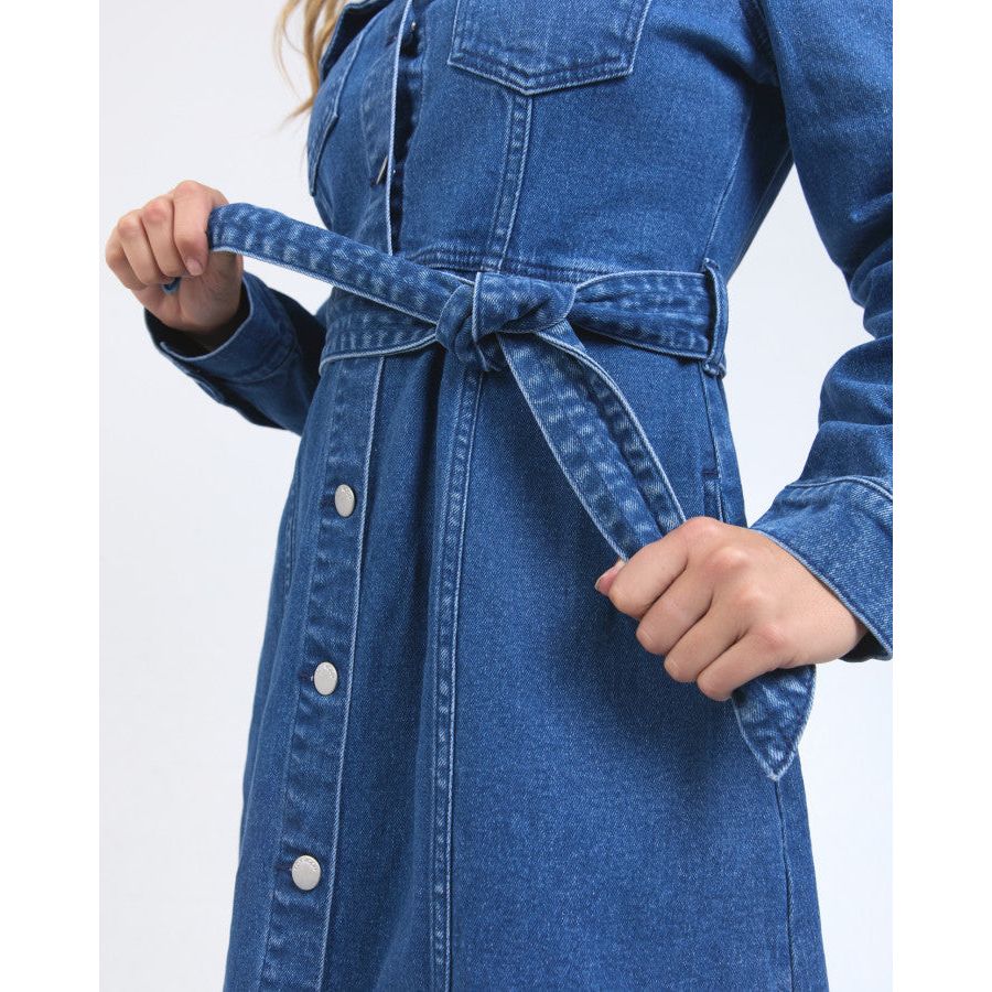 GENEVIEVE DENIM DRESS