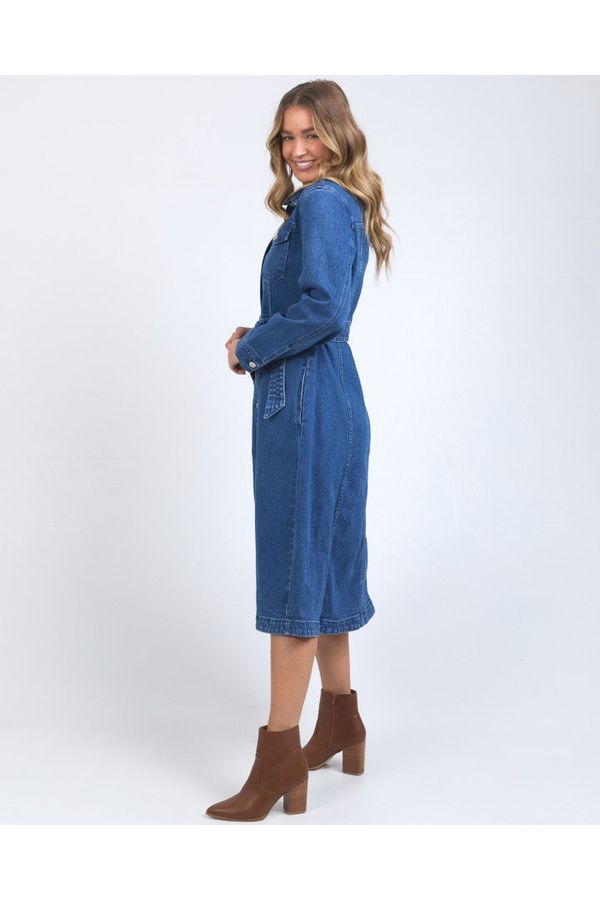 GENEVIEVE DENIM DRESS