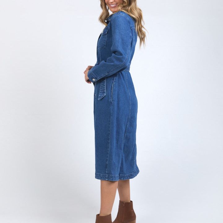 GENEVIEVE DENIM DRESS
