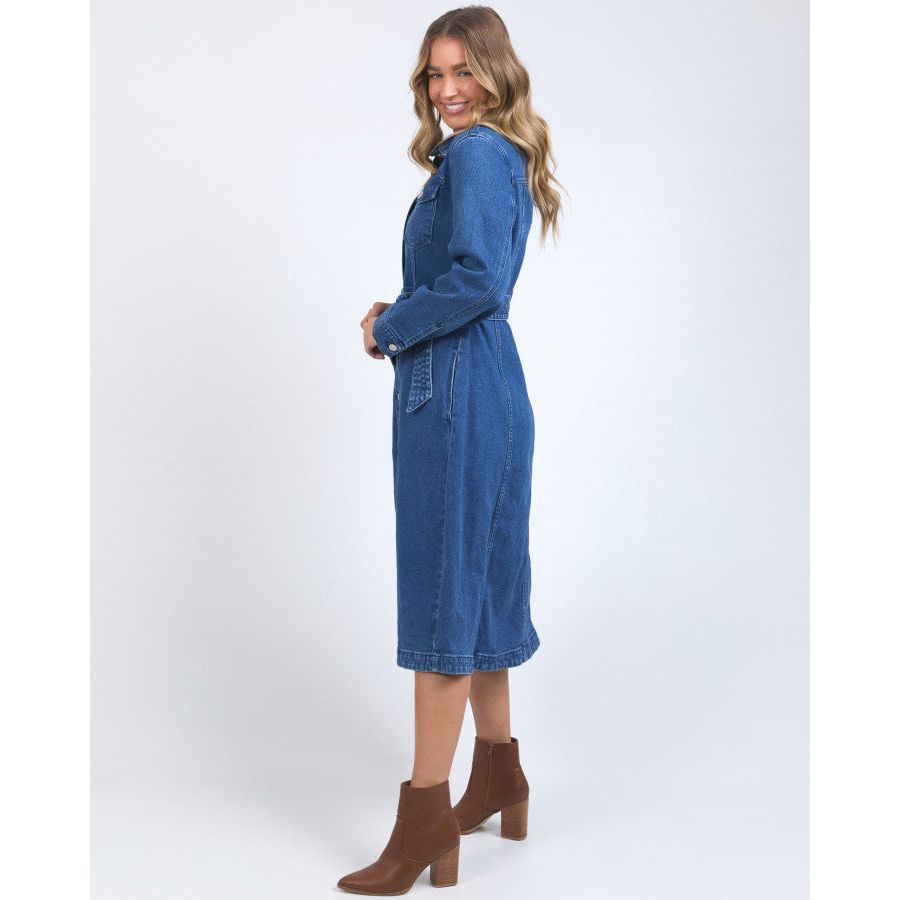 GENEVIEVE DENIM DRESS
