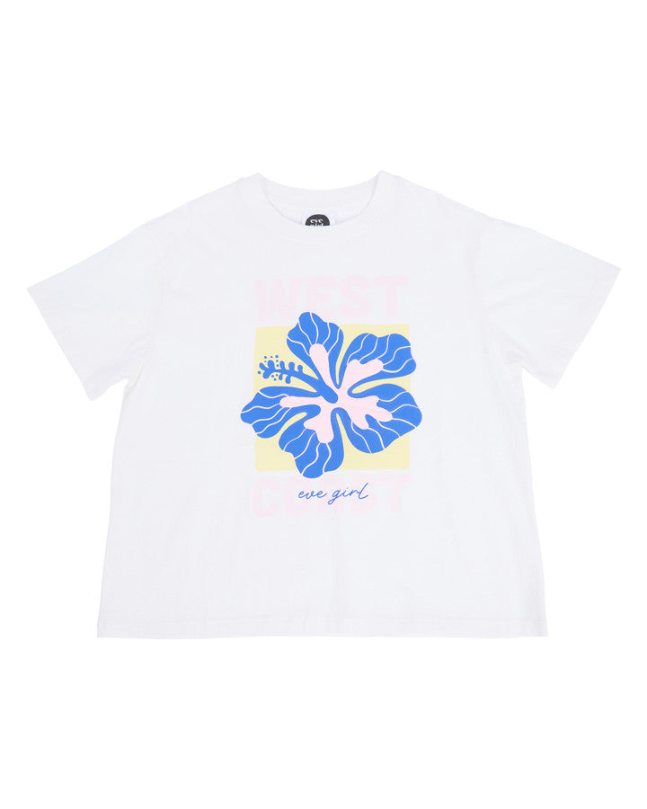 HIBISCUS TEE VINTAGE WHITE - TWEEN