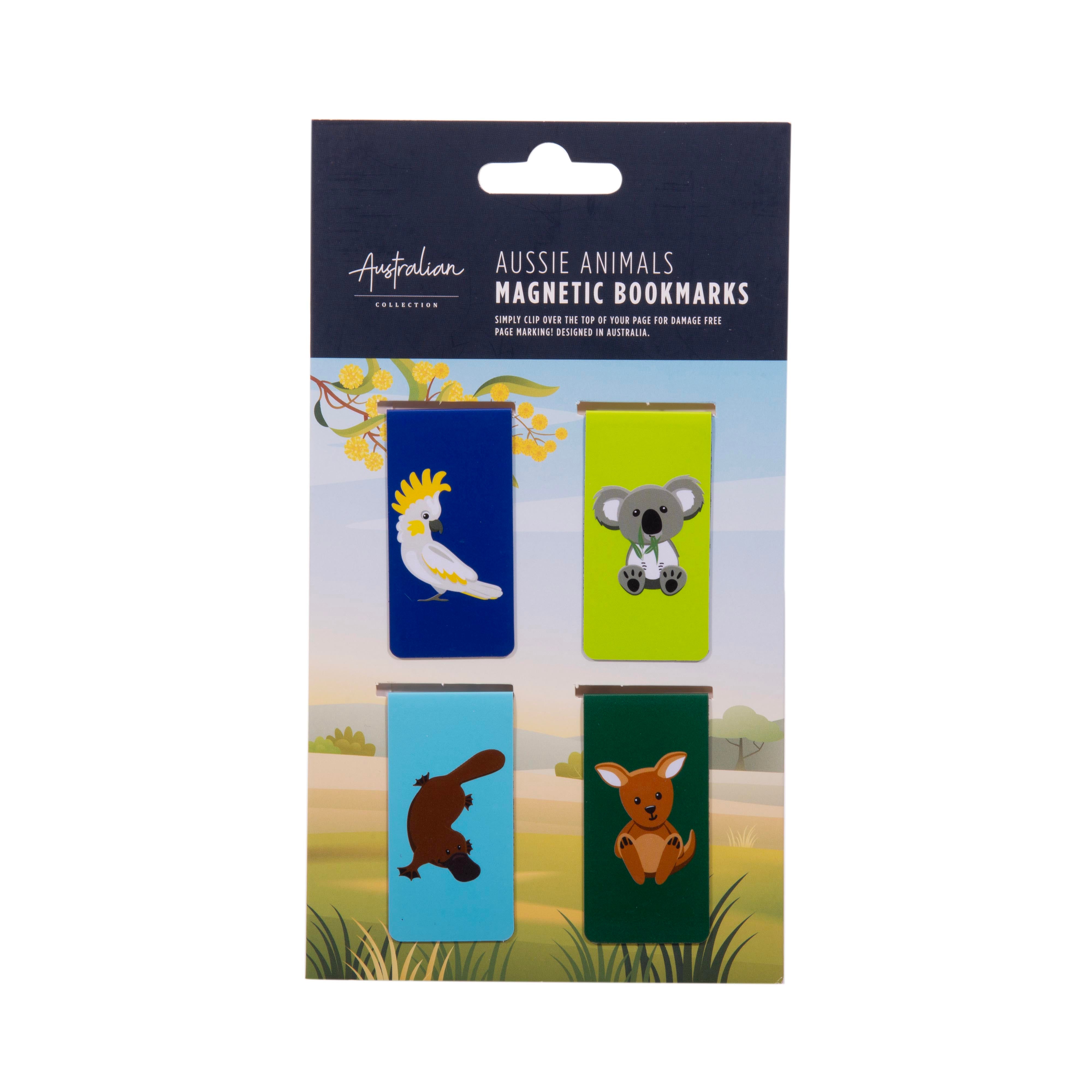 Aussie Animals Magnetic Bookmarks-Set of 4