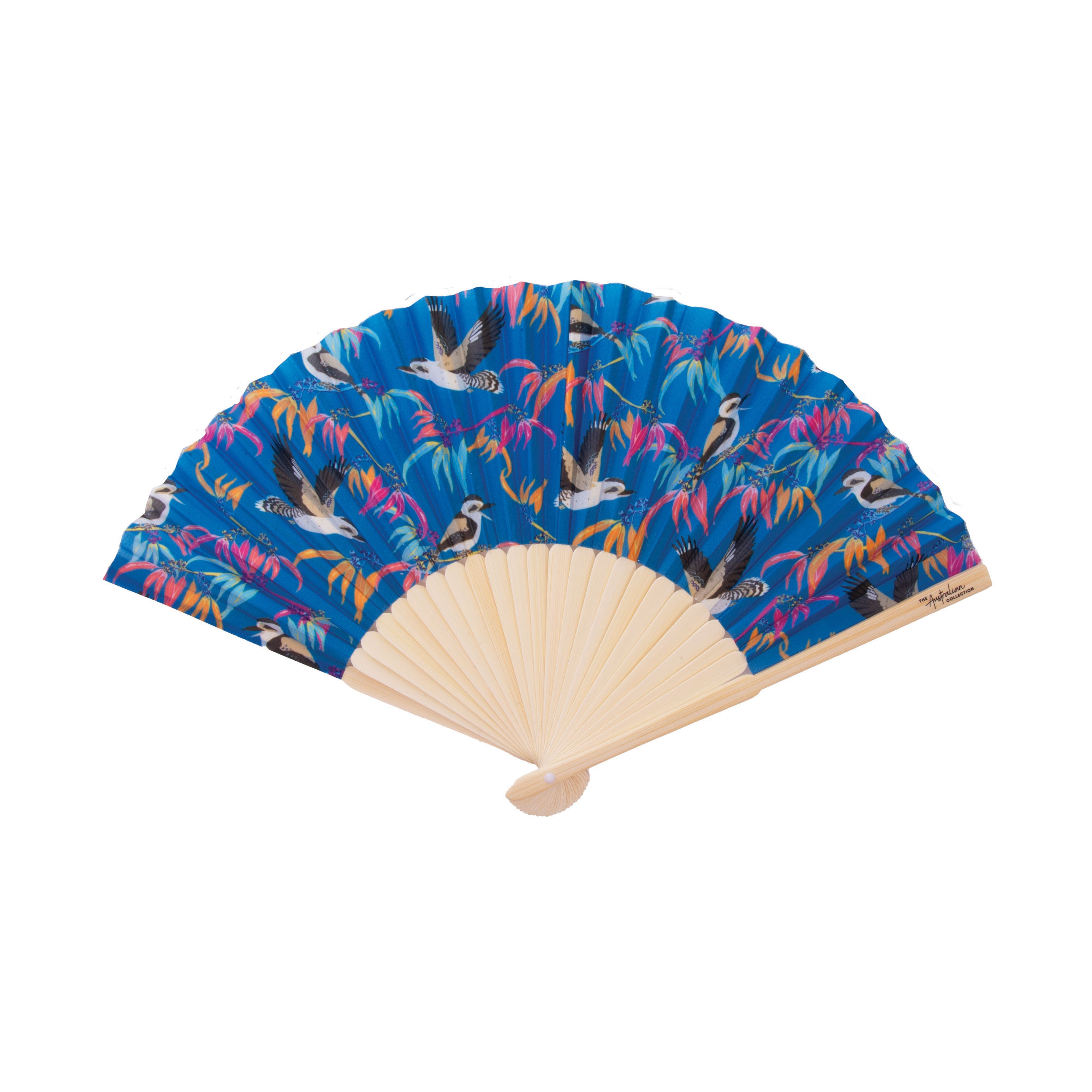 Bamboo + Fabric Fans ­- Native Birds