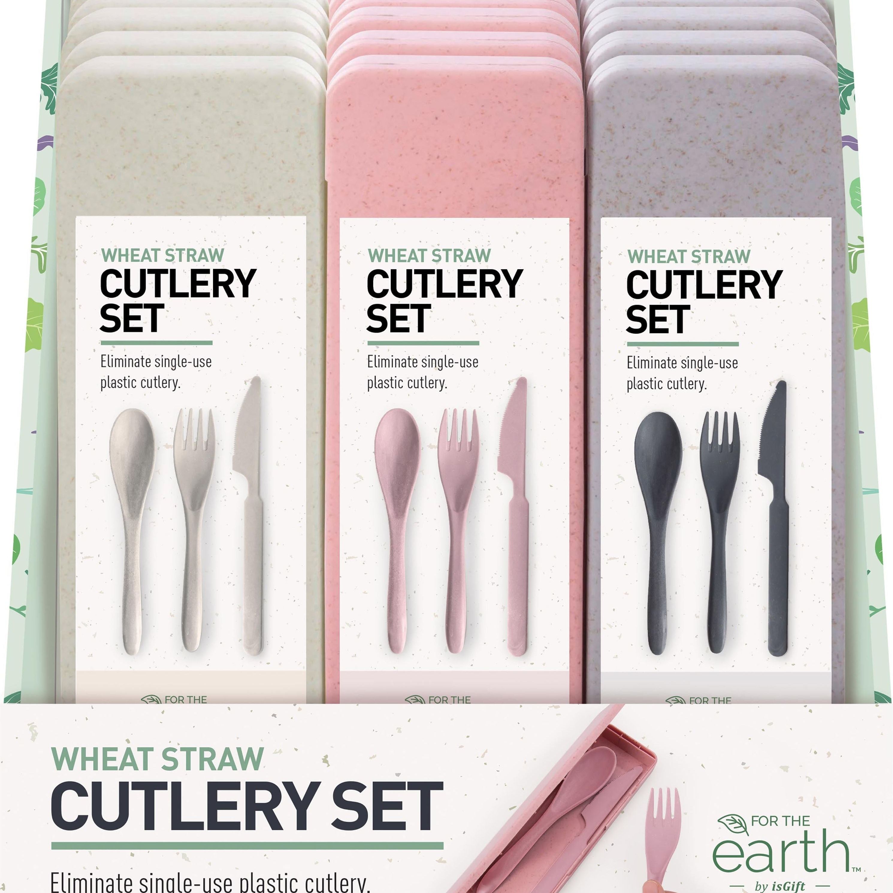 Wheat Straw Travel Cutlery Set