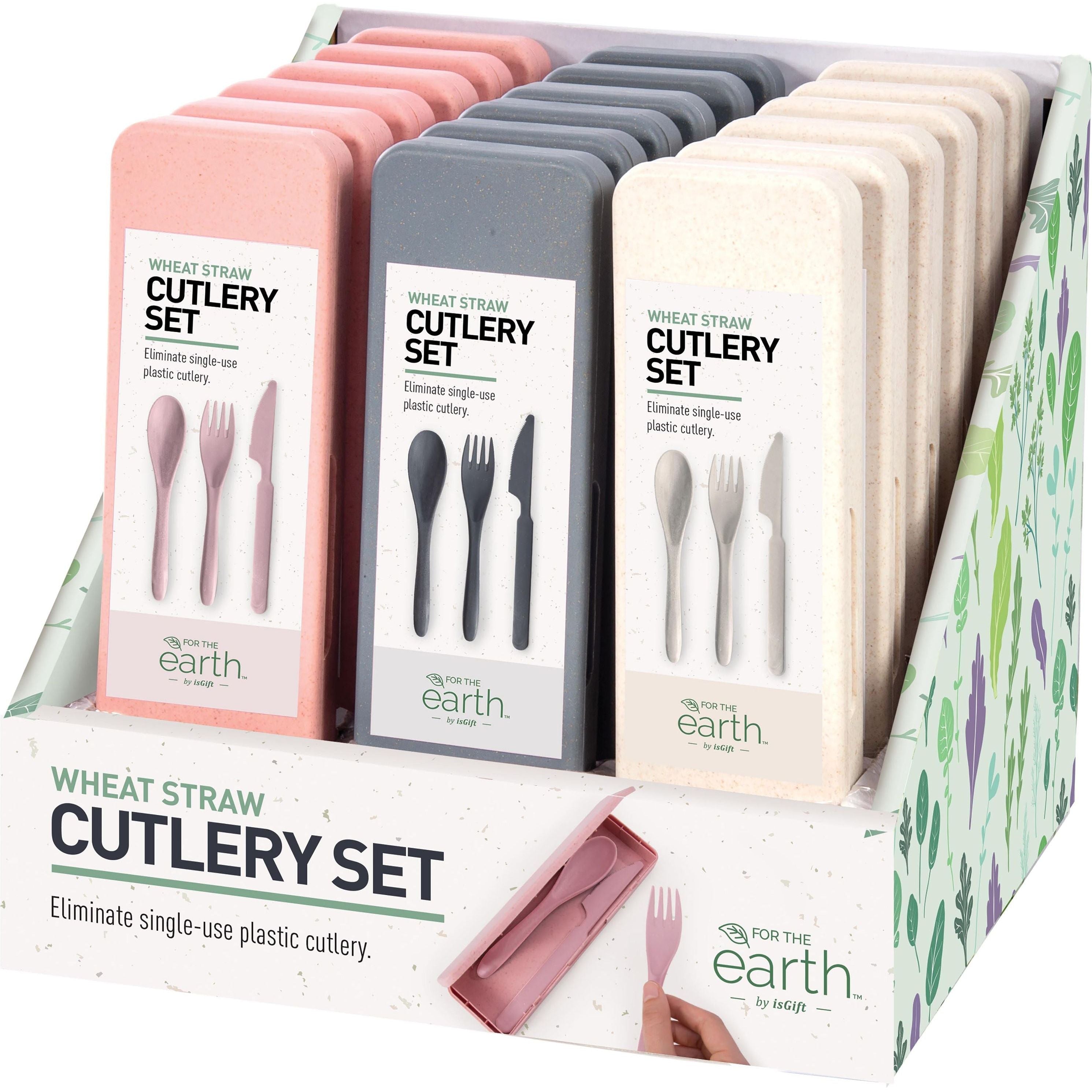 Wheat Straw Travel Cutlery Set