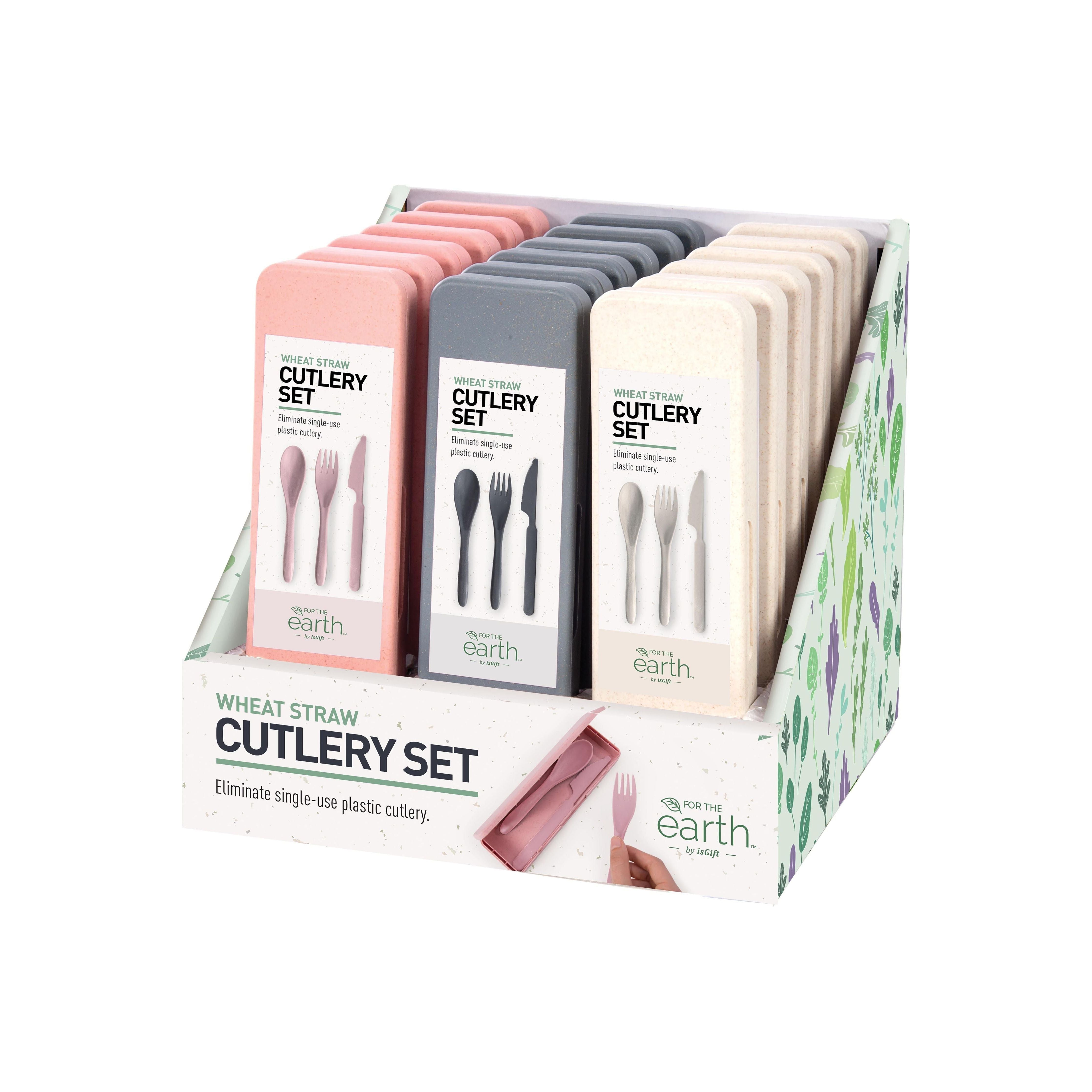Wheat Straw Travel Cutlery Set