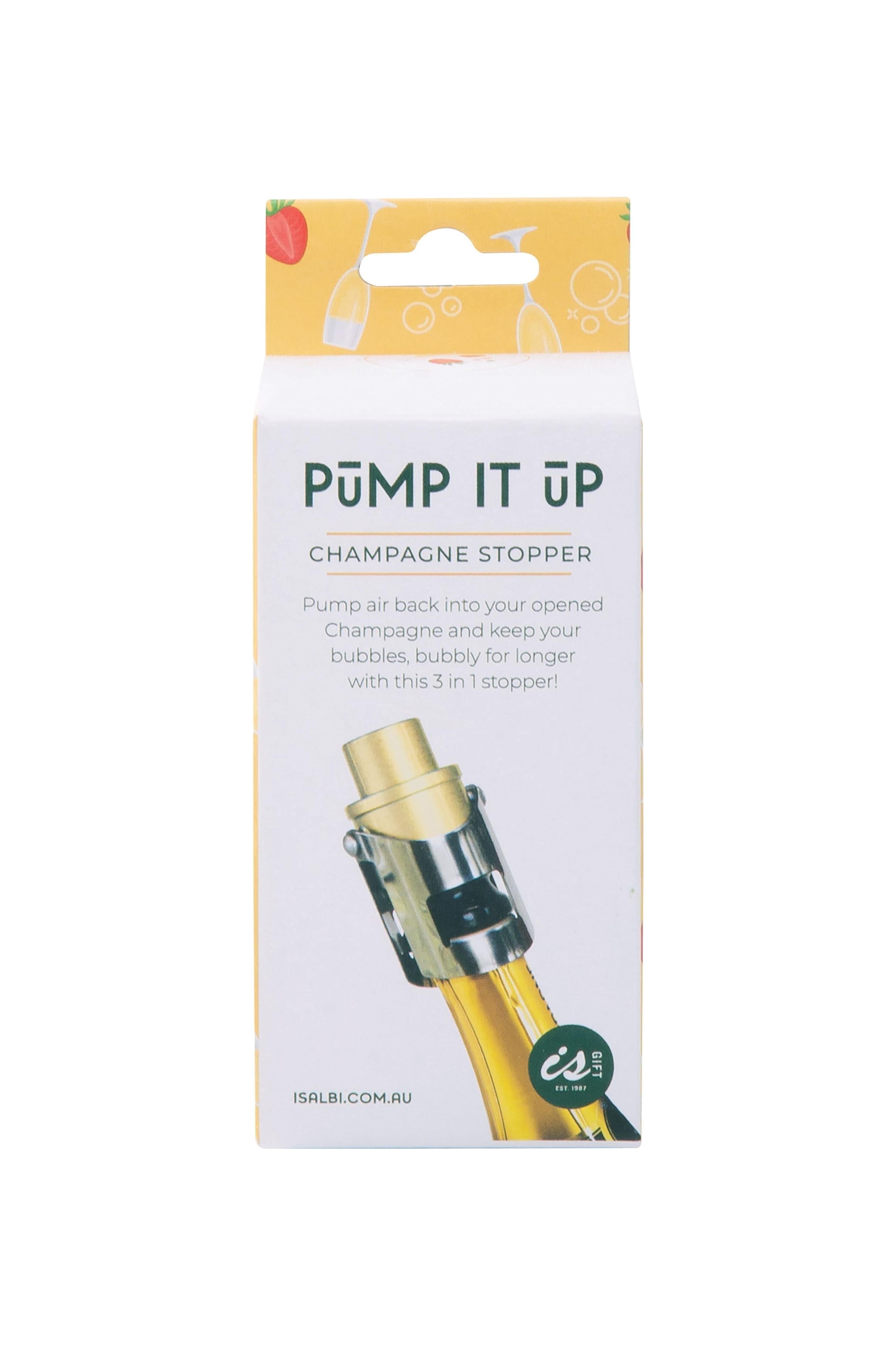 Pump It Up Champagne Stopper - New Colour