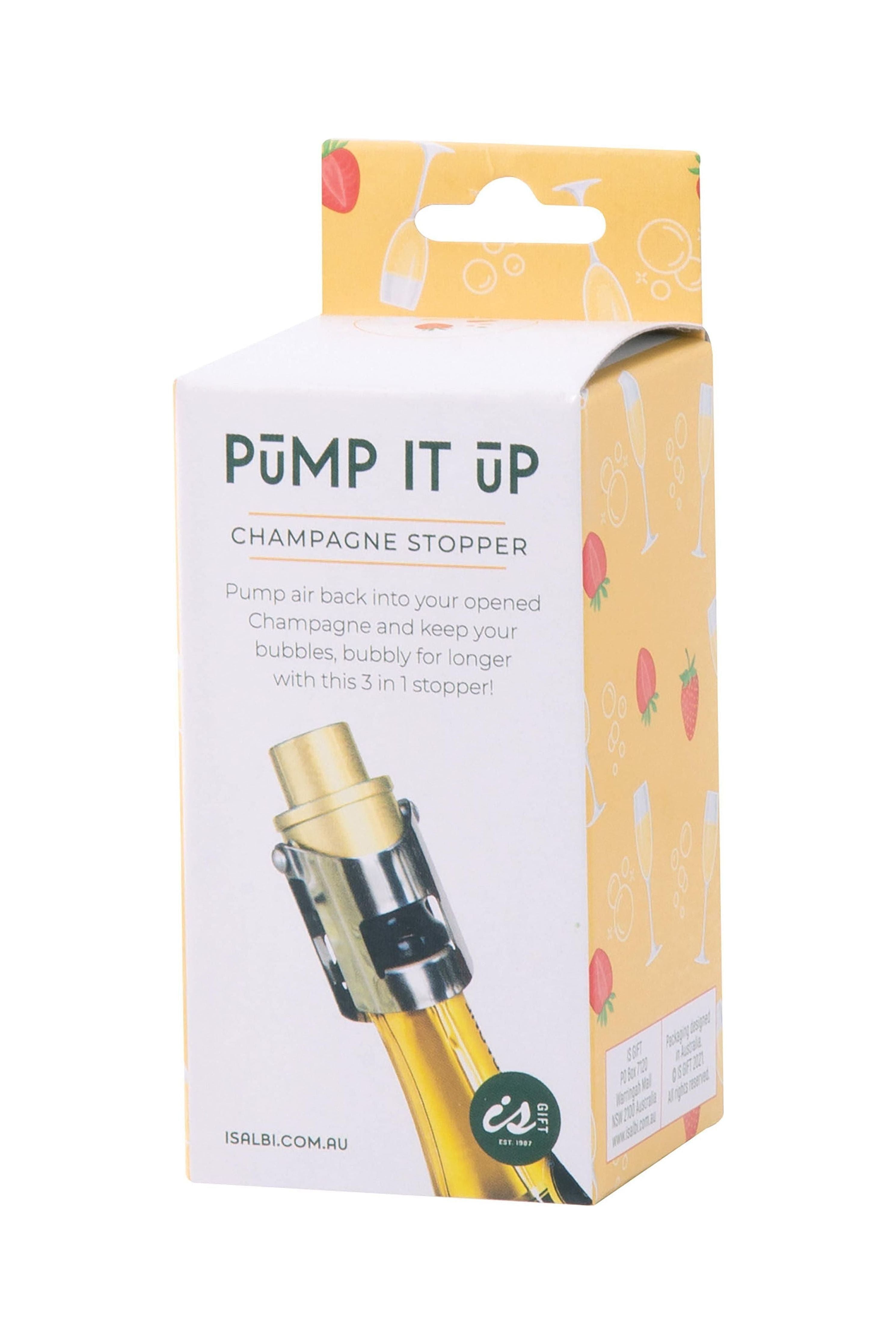 Pump It Up Champagne Stopper - New Colour