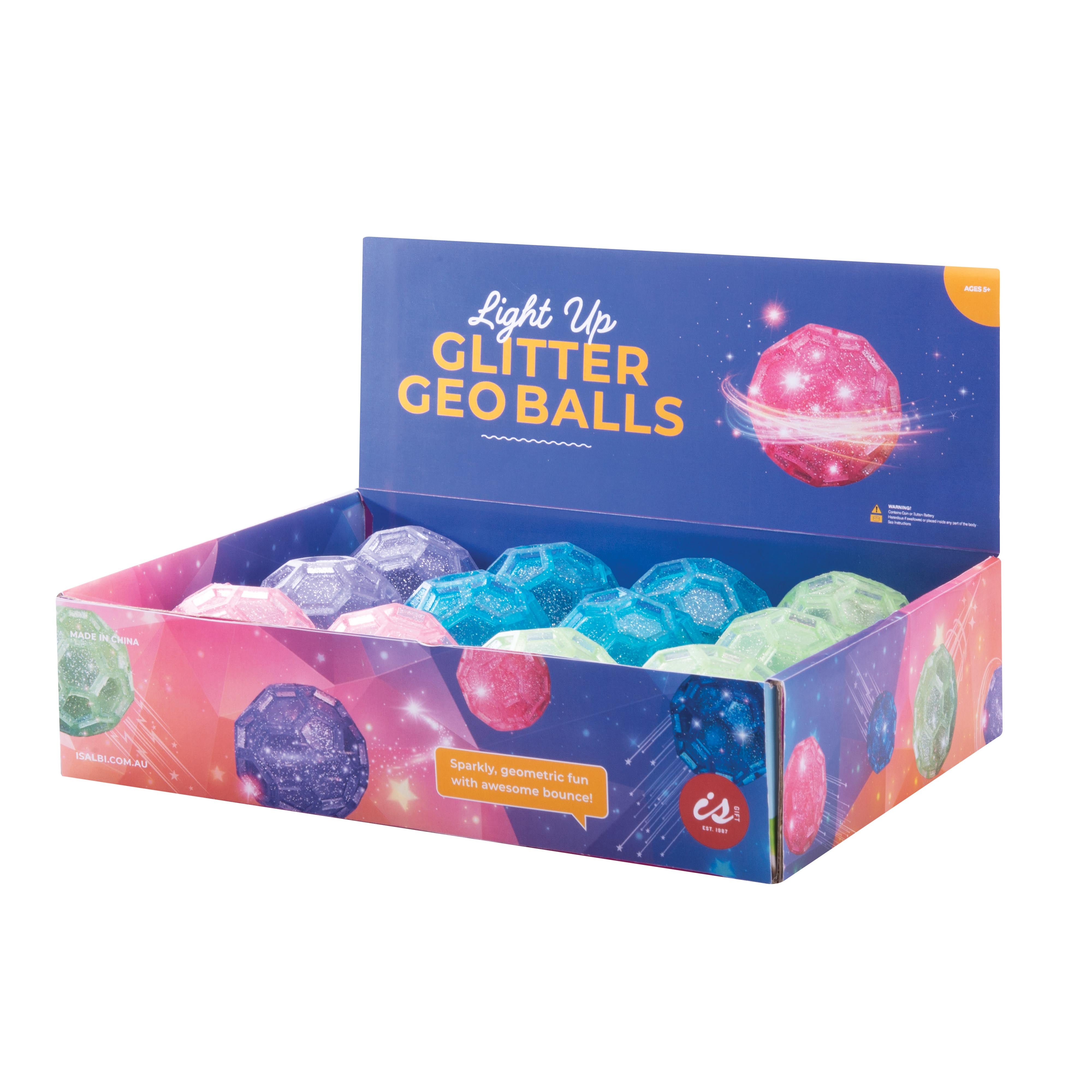 Glitter Geo Ball - Light up
