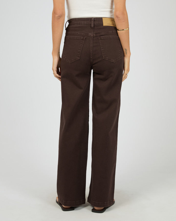 JACQUI WIDE LEG - BROWN