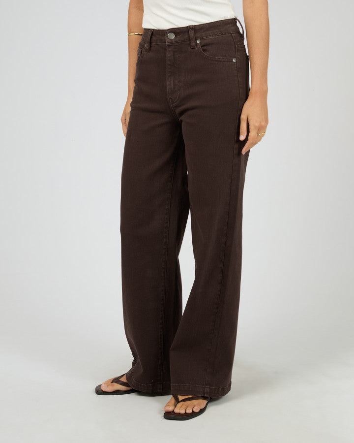 JACQUI WIDE LEG - BROWN