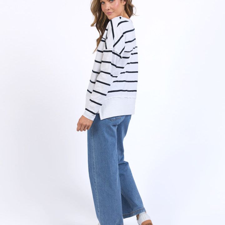 JAYNE STRIPE THROW ON TOP - STRIPE