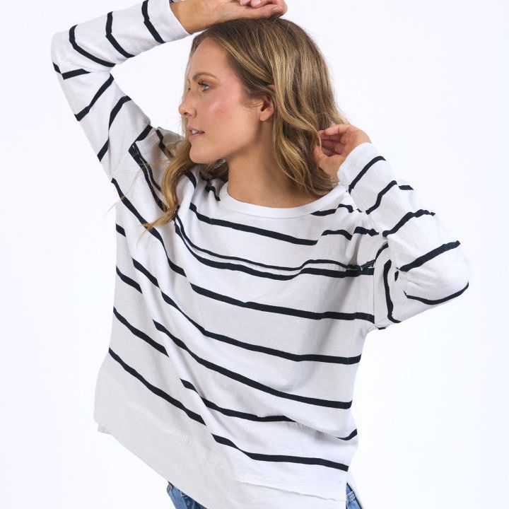JAYNE STRIPE THROW ON TOP - STRIPE