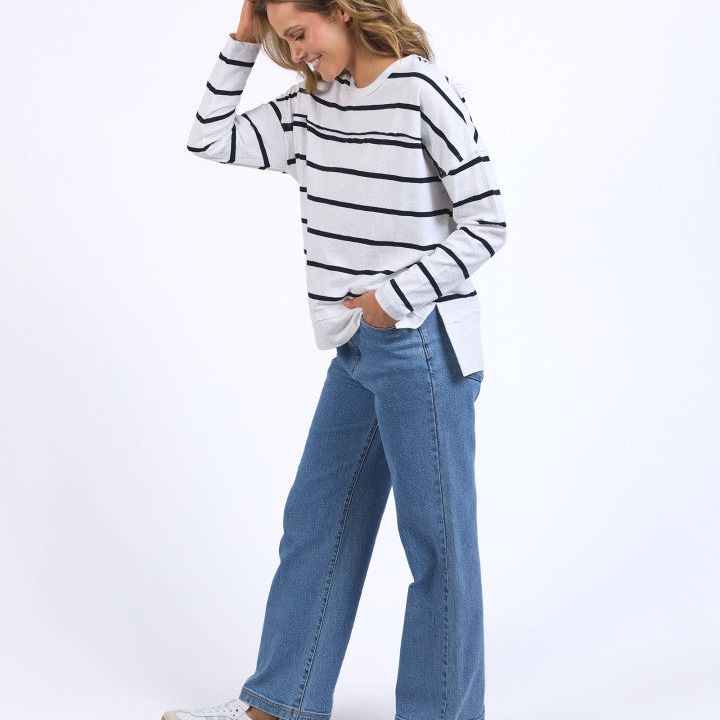 JAYNE STRIPE THROW ON TOP - STRIPE