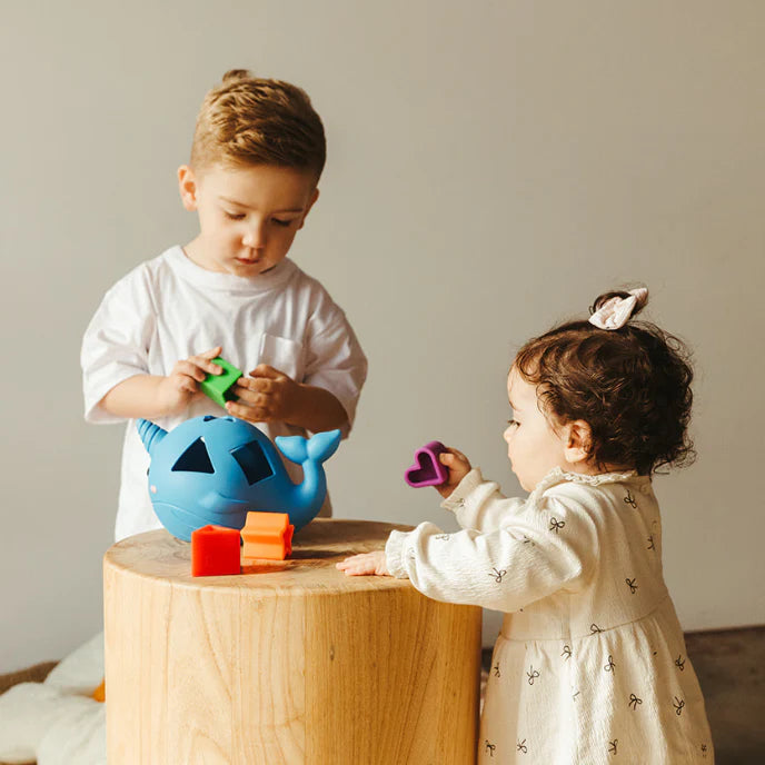 Narwhal Shape Sorter - Pastel