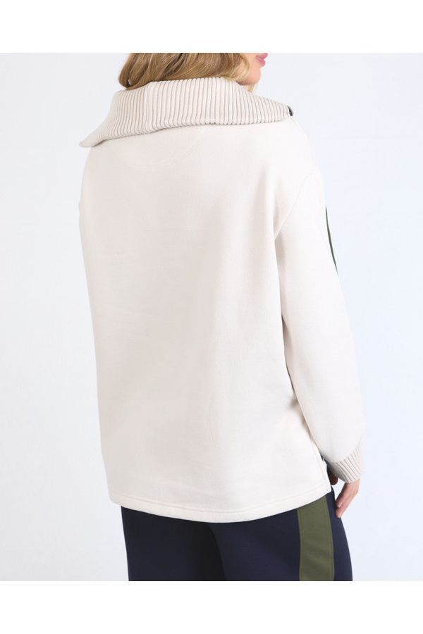 KNIT COLLAR CREW