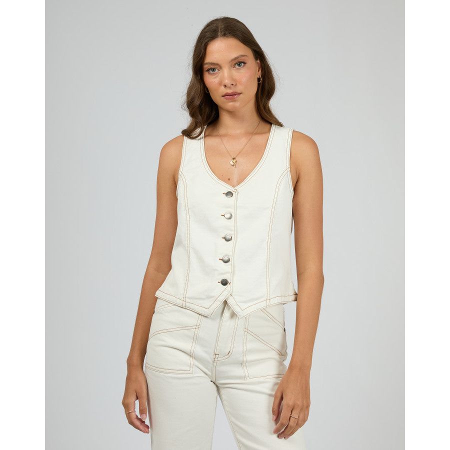 KORIN VEST - VINTAGE WHITE