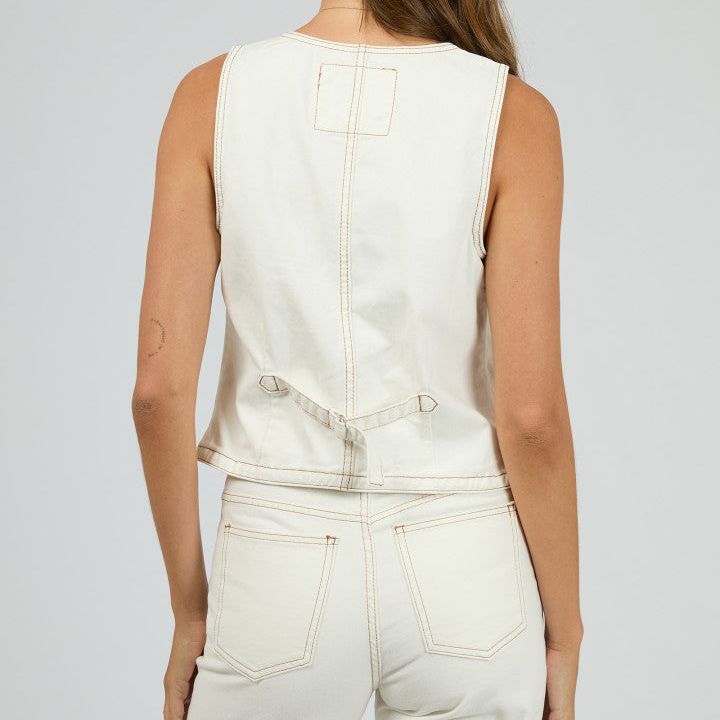 KORIN VEST - VINTAGE WHITE