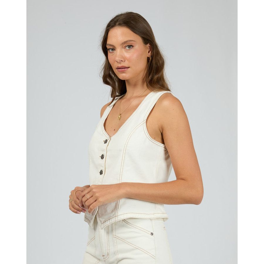 KORIN VEST - VINTAGE WHITE