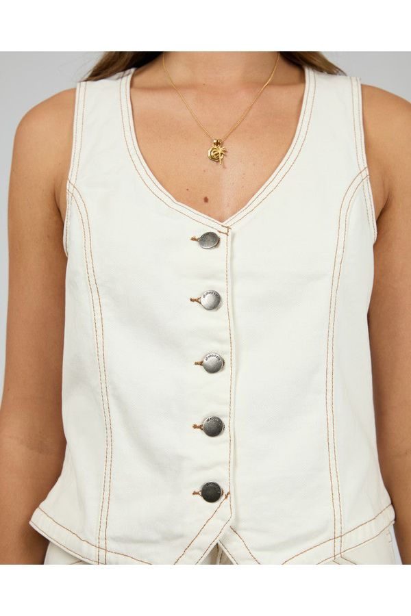 KORIN VEST - VINTAGE WHITE