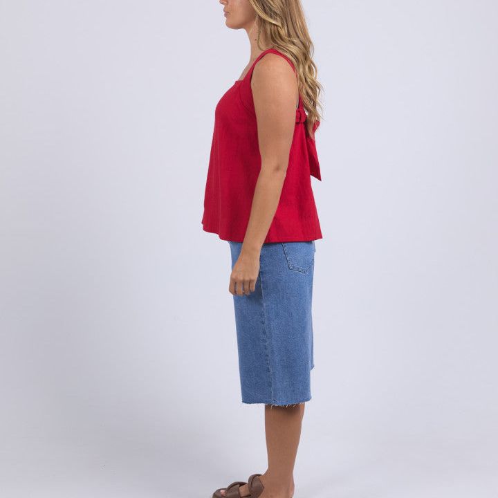 LOURDES TOP - CRIMSON