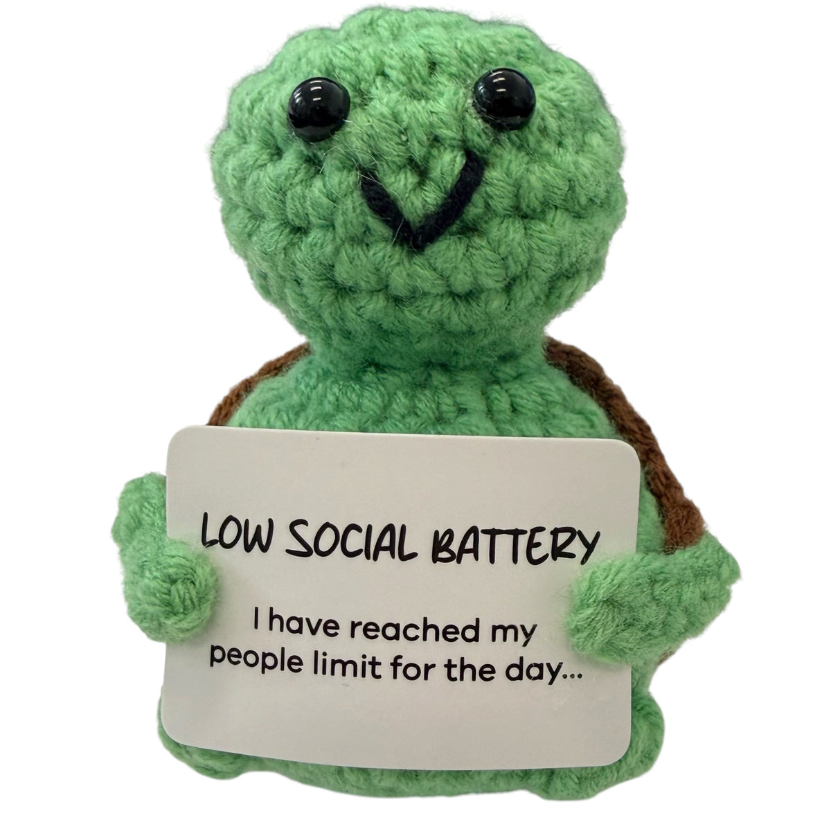Low Social Battery Turtle Crochet Plush - image 2