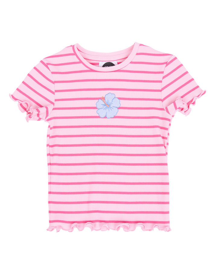 LULU RIB TEE - PINK