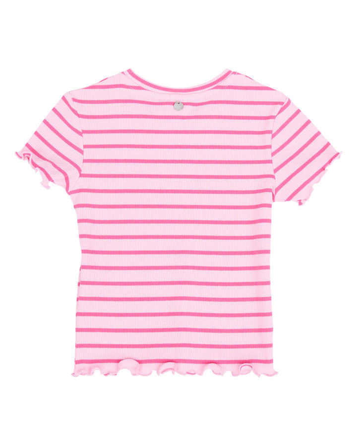 LULU RIB TEE - PINK