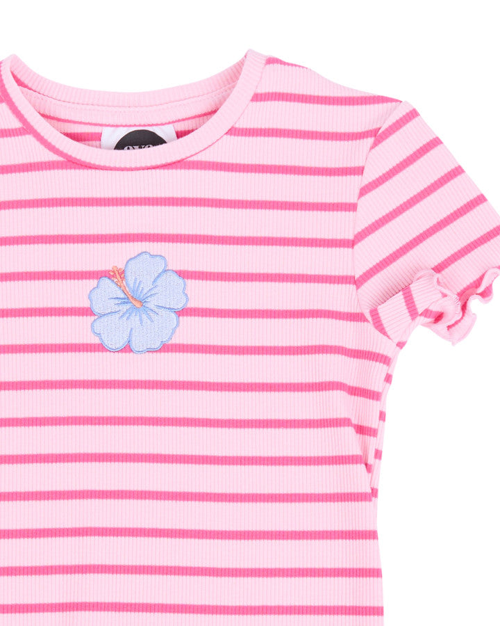 LULU RIB TEE - PINK