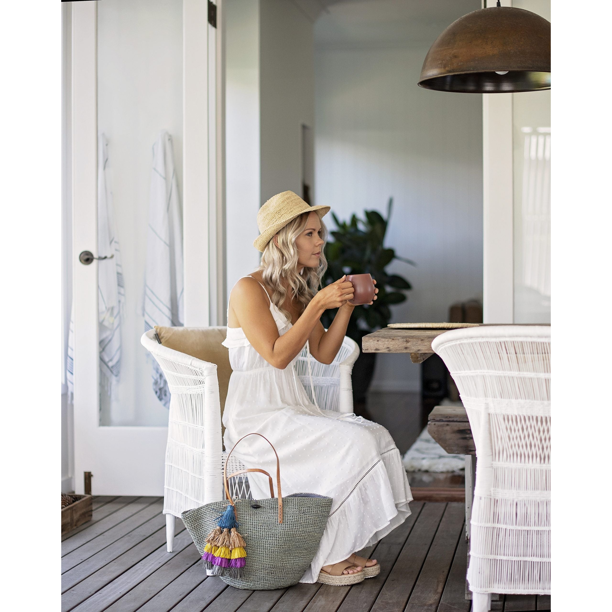 Crochet Handbag Maddy - Grey