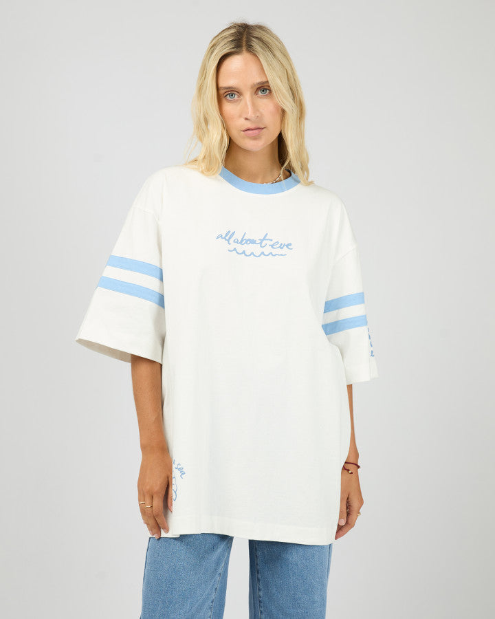 Make Waves Oversized Tee - Vintage White