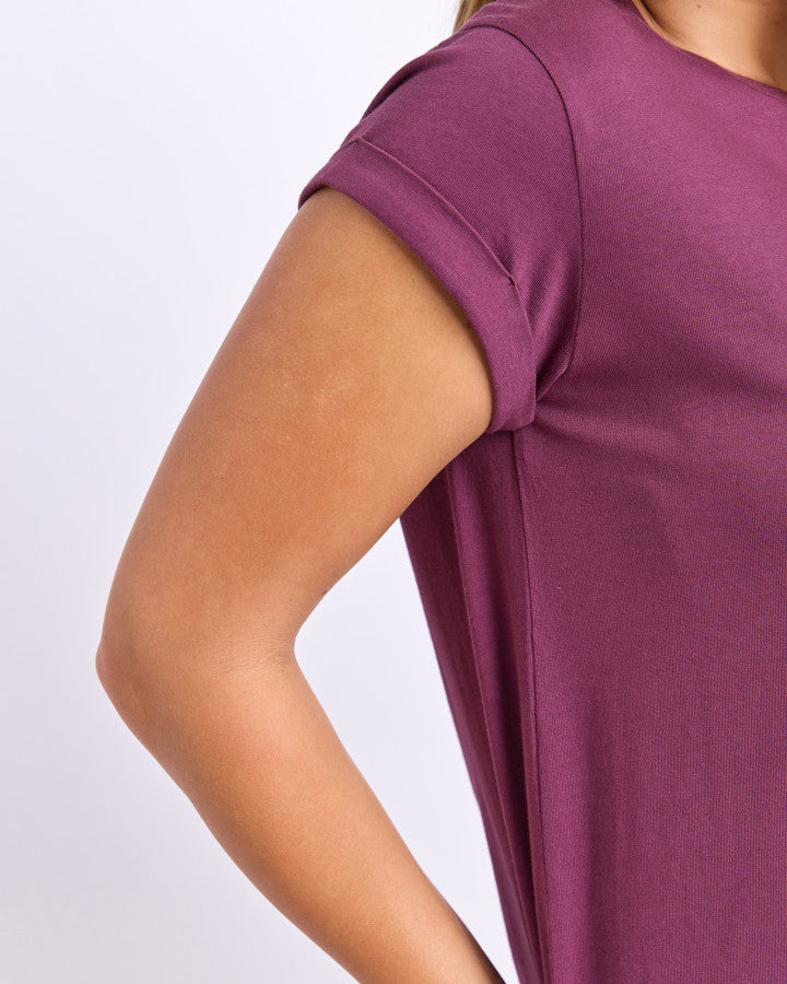 MANLY TEE - PLUM