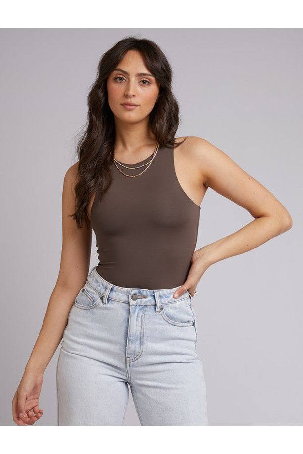 MIMI BODYSUIT - BROWN