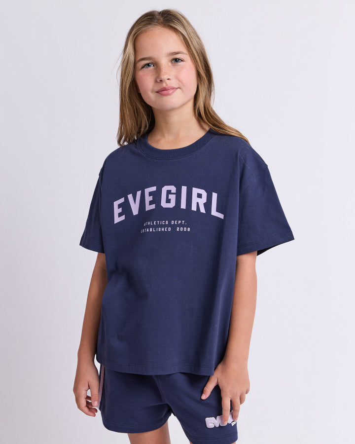 MOTION TEE NAVY / LILAC - TWEEN