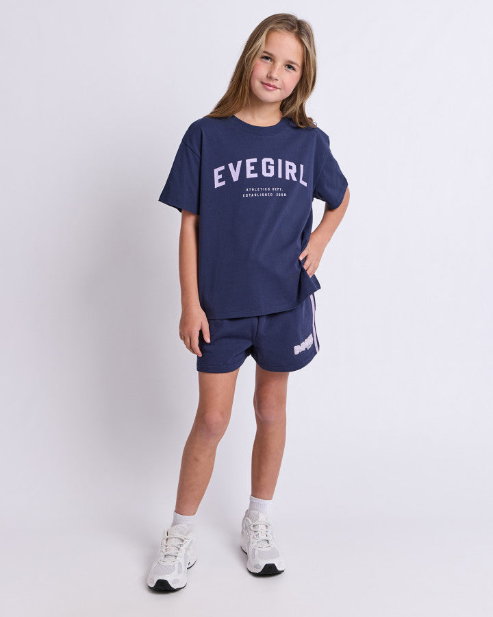 MOTION TEE NAVY / LILAC - TWEEN