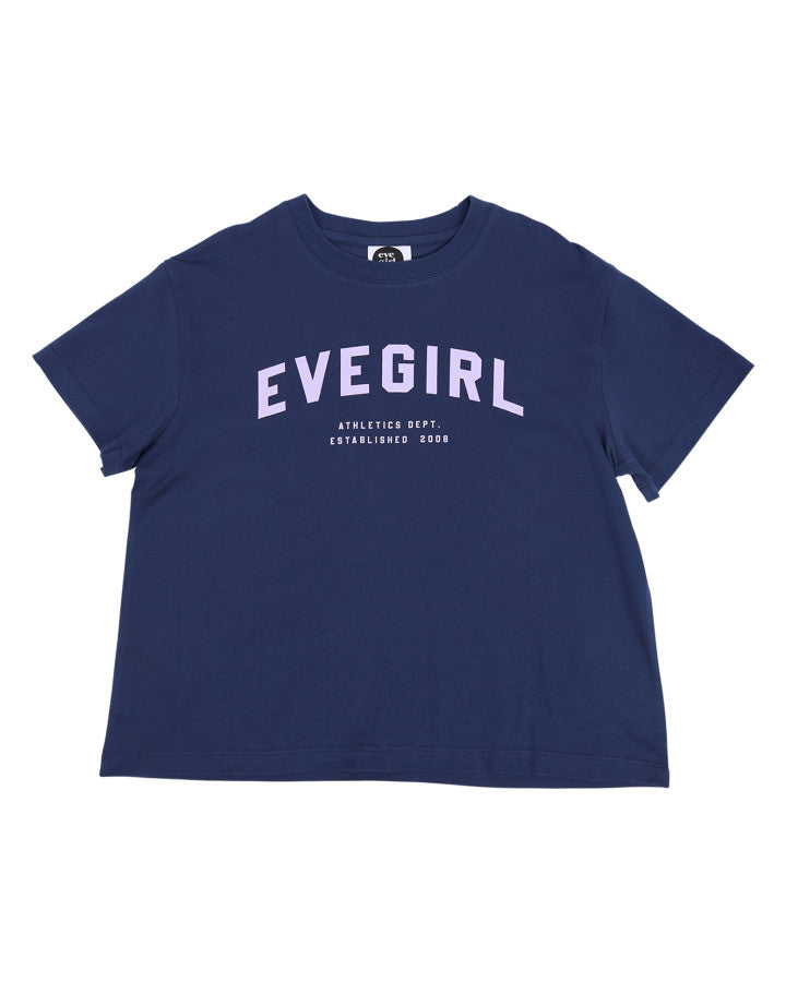 MOTION TEE NAVY / LILAC - TWEEN