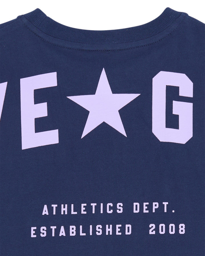 MOTION TEE NAVY / LILAC - TWEEN