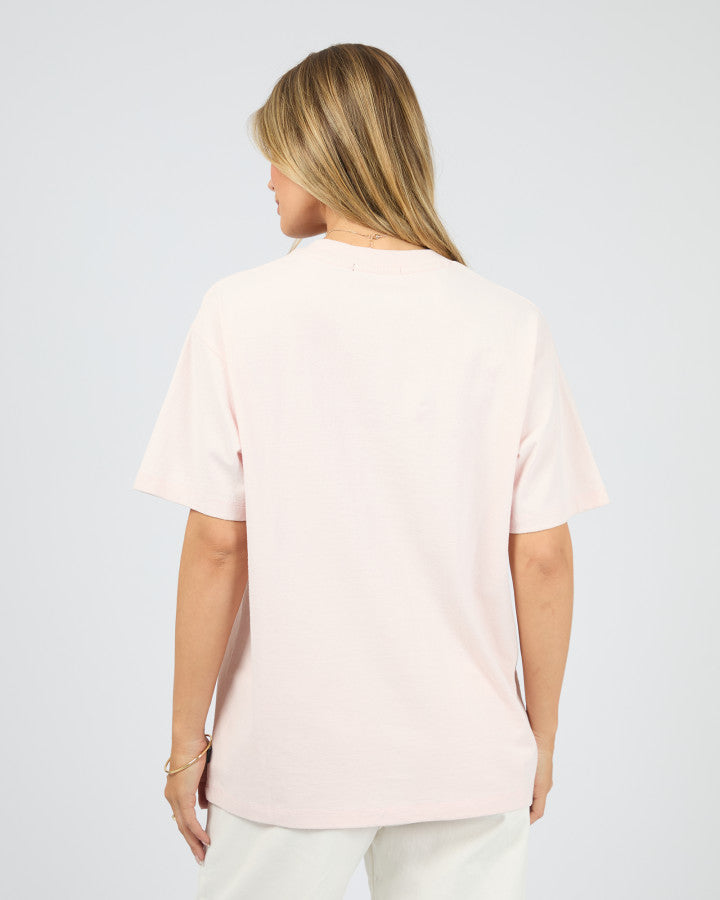 NEW YORK DINER RELAXED TEE - PALE PINK