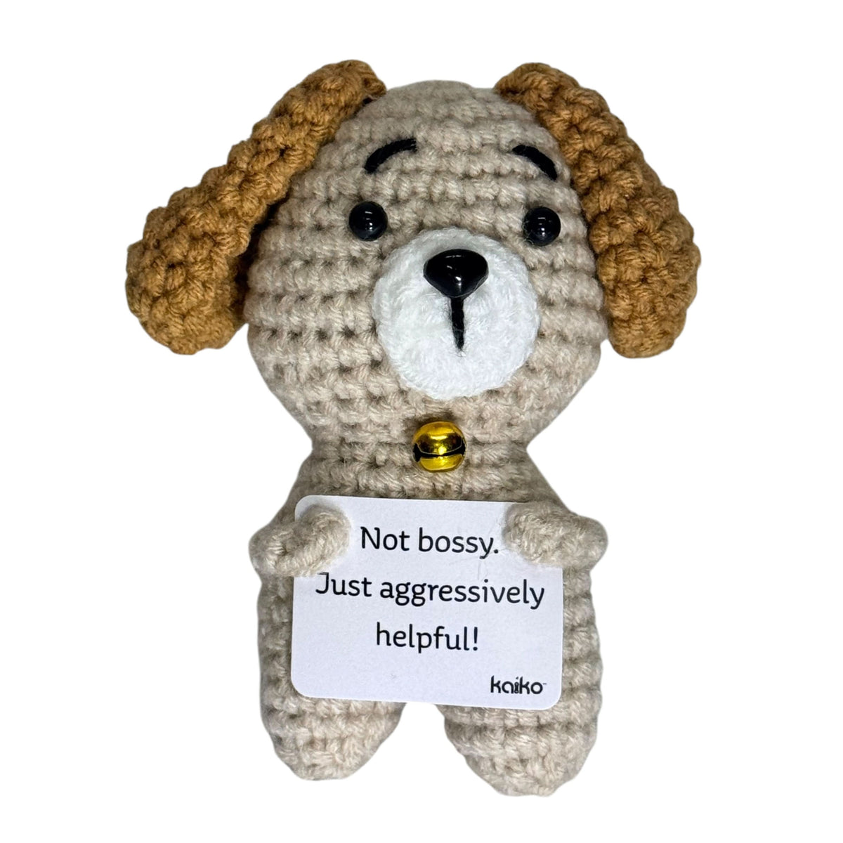 Not Bossy, Just Aggressively Helpful Dog Crochet Plush - image 1